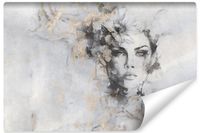 Fototapeta KOBIETA Portret Beton Do Salonu Abstrakcja 300cm x 210cm