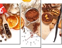 90CM 70 ZEGAR 3 ELEM DOMOWE CIASTECZKA SCIENNY DRUK