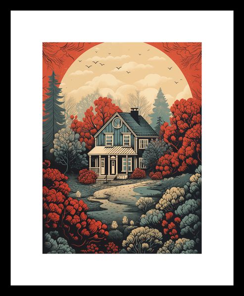 Plakat 15x20cm Idylla Rustykalna zdjęcie 3