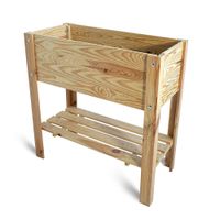 Donica Ogrodowa Na Nóżkach Kwietnik Drewniany Na Taras Półka 80cm Sosna