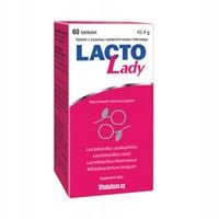LACTO LADY, żurawina, bakterie kwasu mlekowego - 60 tabletek