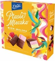WEDEL PTASIE MLECZKO MIÓD-MALINA 340G