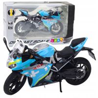 Metalowy model sportowego motocykla