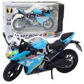 Metalowy model sportowego motocykla