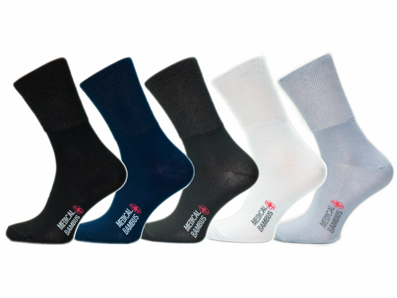 5x BAMBUSOWE MEDYCZNE skarpety MEDICAL JONY SREBRA antybakteryjne 38-40 zdjęcie 3