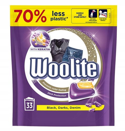 Woolite Kapsułki do prania tkanin kolorowych białych i czarnych 99 na Arena.pl