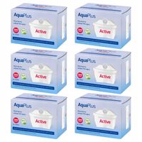 Wkład filtrujący filtry do wody AquaPlus Active do filtra dzbankowego x 6