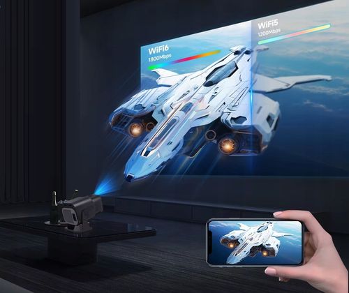 PROJEKTOR RZUTNIK ANDROID TV WIFI LED MINI PRZENOŚNY SMART GŁOŚNIK na Arena.pl