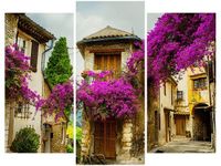 60 90CM OBRAZ 3 ELEM STARE MIASTO PROWANSJI ŚCIENNY DRUK PŁÓTNO