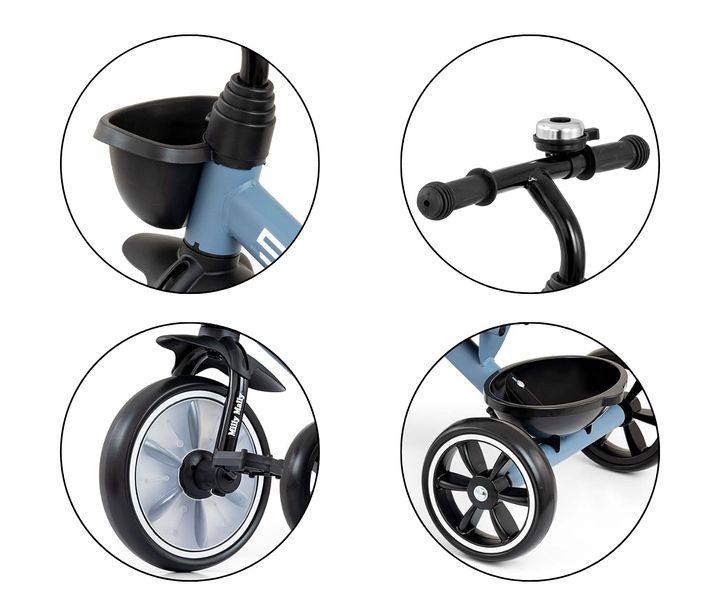 MILLY MALLY 5698 Rowerek trójkołowy Bobby denim zdjęcie 16