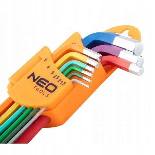 KLUCZE IMBUSOWE HEX DŁUGIE IMBUS 1,5-10 ZESTAW NEO na Arena.pl