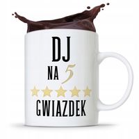 Dla Dja Muzyka Kubek Dj Na 5 Gwiazdek Prezent Z Nadrukiem Ze Zdjęciem