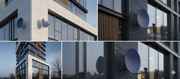 CZASZA ANTENA SATELITARNA 90CM PREMIUM 4K 8K GOTOWY ZESTAW CYBANTY zdjęcie 11