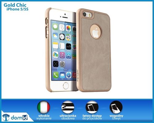 Etui Apple iPhone 5/5s/se Meliconi Gold Chic na Arena.pl