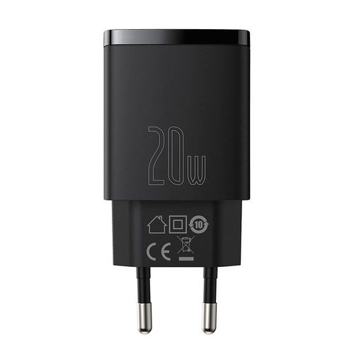 ładowarka sieciowa baseus compact quick charger, usb, usb-c, 20w na Arena.pl