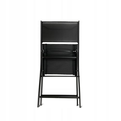 MEBLE NA BALKON TARAS SKŁADANE KOMPLET ZESTAW TASOS 2-OS 60 L CZARNY na Arena.pl