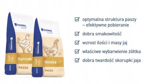 Pasza nioska dla niosek granulat 25 kg TASOMIX na Arena.pl