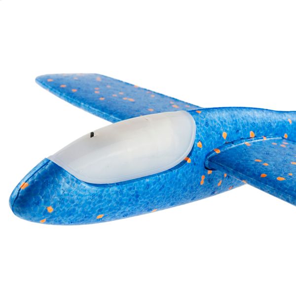 SAMOLOT STYROPIANOWY LED LIGHT niebieski rzutka zdjęcie 5