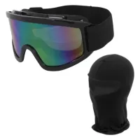Gogle narciarskie GM-07C szara szyba z niebieską lustrzanką Kominiarka