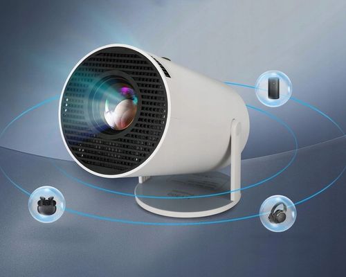 PROJEKTOR RZUTNIK ANDROID TV WIFI FULL HD PRZENOŚNY SMART GŁOŚNIK OBROTOWY na Arena.pl