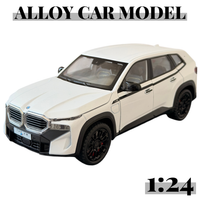 METALOWY MODEL SAMOCHODU BMW XM BIAŁY 1:24 DŹWIĘK OTWIERANE DRZWI MASKA