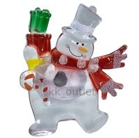 Świąteczna dekoracja na okno bałwanek LED