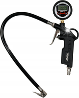 PISTOLET DO POMPOWANIA KÓŁ CYFROWY MANOMETR LCD WĄŻ 440 MM ALUMINIUM YATO
