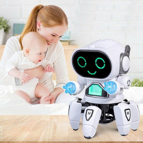 INTERAKTYWNY TAŃCZĄCY ROBOT DISCO LED DLA DZIECI tańczy na 6 nogach PREZENT na Arena.pl