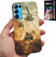 ETUI DO OPPO RENO5 4G 5G - HELIKOPTER WOJSKOWY CZOŁG MILITARIA CASE