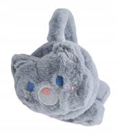 Mięciutkie pluszowe nauszniki Miś niebieskie oczy szare