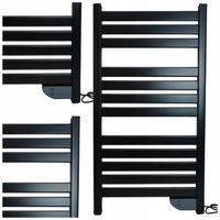 Grzejnik łazienkowy elektryczny Volteno 500 W 550 x 1020 mm czarny
