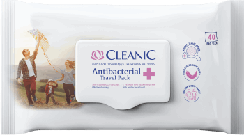 CLEANIC Antibacterial 40 szt. na Arena.pl
