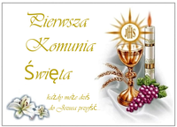 Opłatek na Tort Pierwsza Komunia Święta Komunijny Biblia Hostia Format A4