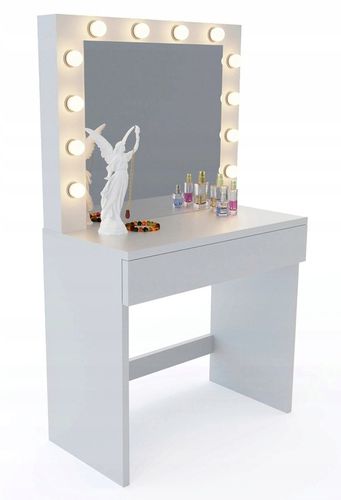 Toaletka do makijażu wizażu kosmetyczna z lustrem LED nowy model na Arena.pl