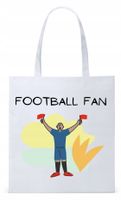 Torba Biała Eco Shopper Dla Kibica Prezent Z Nadrukiem Ze Zdjęciem