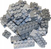 Hemar K3 polskie klocki konstrukcyjne 100 el szare