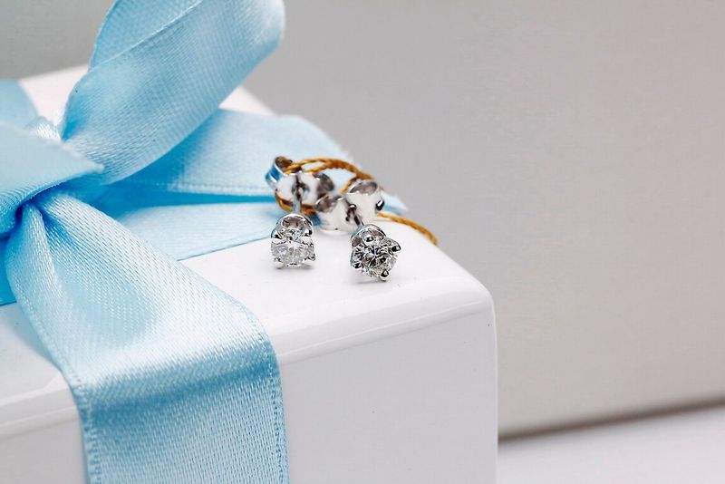 Emaga Złote kolczyki KBD4820 - Diament zdjęcie 10