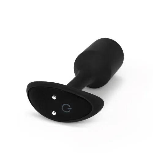 b-vibe vibrating snug plug 2 black - wibrująca zatyczka anatomiczna 112g na Arena.pl
