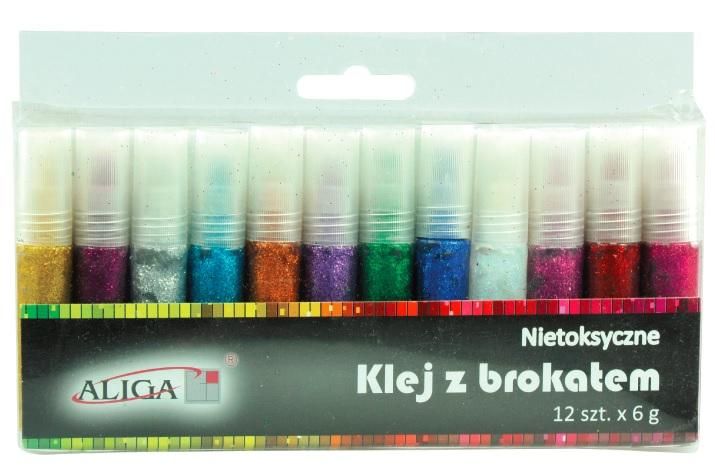 klej brokatowy 12szt. | MT-6609 zdjęcie 1