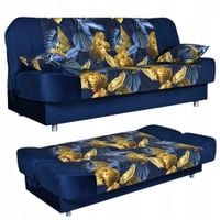 Kanapa sofa Sara Print Duo rozkładana wersalka spania bonell łóżko
