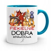 Kubek Błękitny Krawcowej Krawca Piekielnie Dobra Z Nadrukiem Ze Zdjęciem