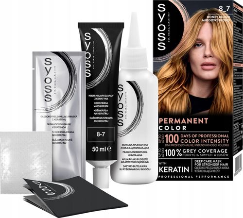 SYOSS PERMANENT COLOR FARBA DO WŁOSÓW TRWAŁA NR 8_7 MIODOWY BLOND 1 SZT na Arena.pl