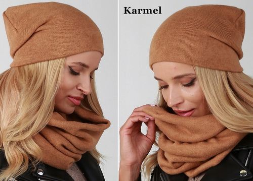 POLSKI - Komplet CZAPKA + KOMIN Tunel KOLORY K6 na Arena.pl