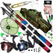 ZESTAW WĘDKARSKI 2 x Wędka 2 x Kołowrotek TORBA