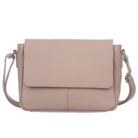 VERA PELLE torebka damska skórzana listonoszka z klapą V556 j.różowa