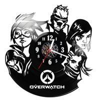 Zegar ścienny z płyty winylowej Overwatch 1805.14