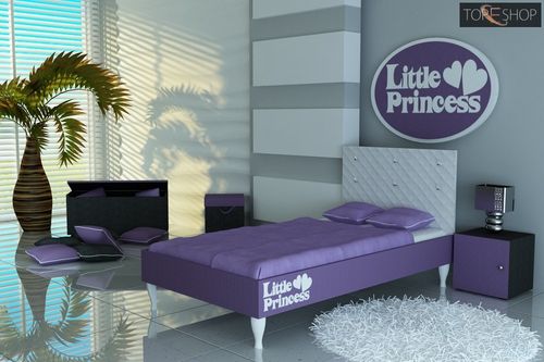 łóżko 140x80 little princess basic crystal na Arena.pl