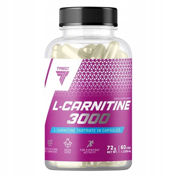 TREC NUTRITION L-CARNITINE 3000 - WIELOZADANIOWE KAPSUŁKI, REDUKCJA TKANKI zdjęcie 2