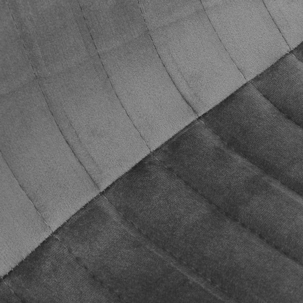 Krzesło welurowe DALLAS VELVET grafitowe zdjęcie 9