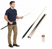 KIJ DWUCZĘŚCIOWY BILARDOWY DREWNIANY KIJE DO BILARDA 146 cm